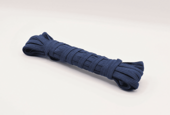 Тесьма плетеная эластичная ТП-8сп-100 синяя - foto 0