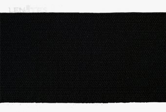 Лента эластичная ЛЭ-80чп-25 чёрная - foto 1
