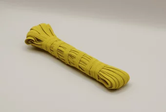 Тесьма плетеная эластичная ТП-8 Желт-10 желтая - foto 0